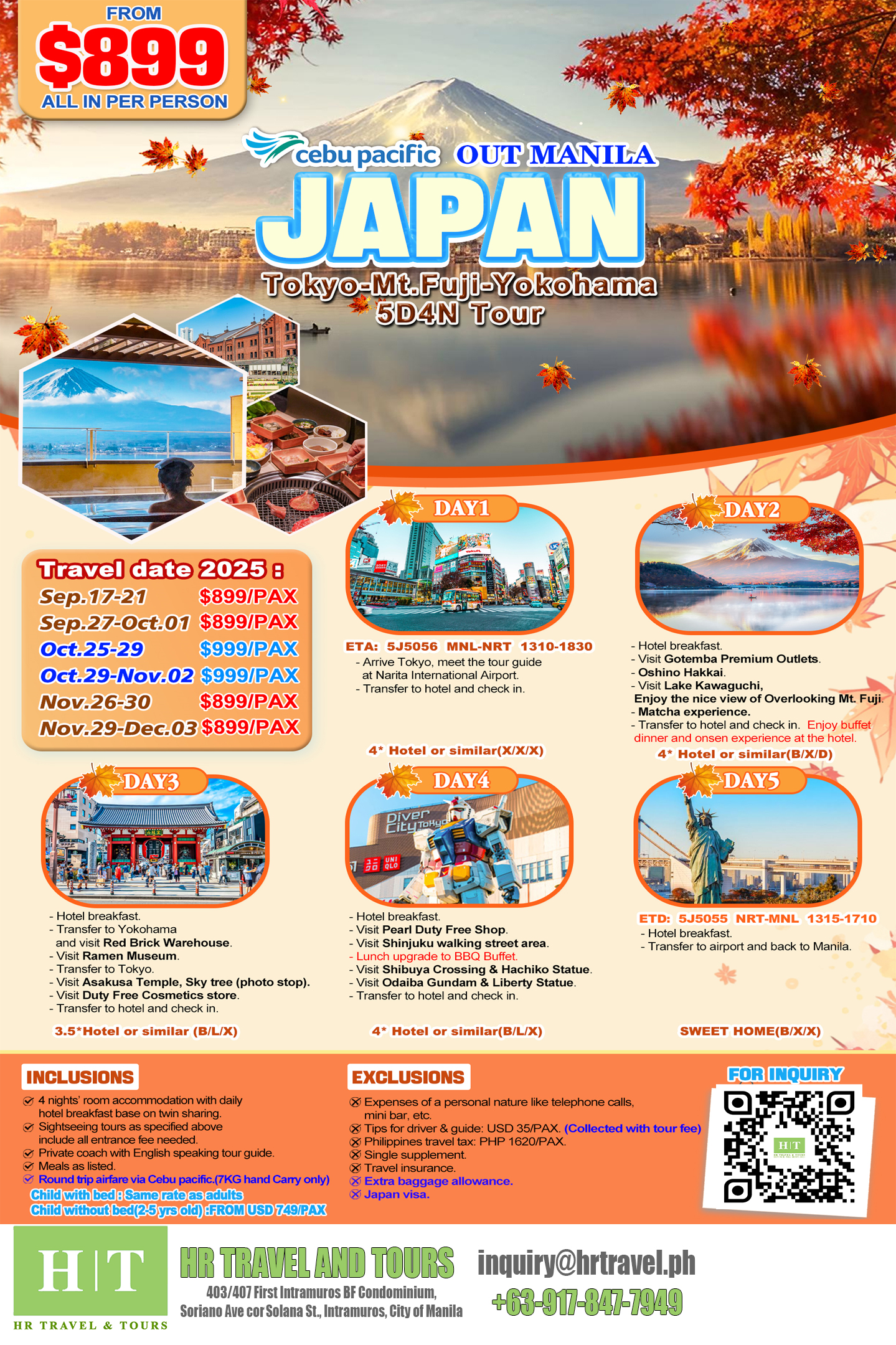 Japan Yokohama Sep-Nov Tour