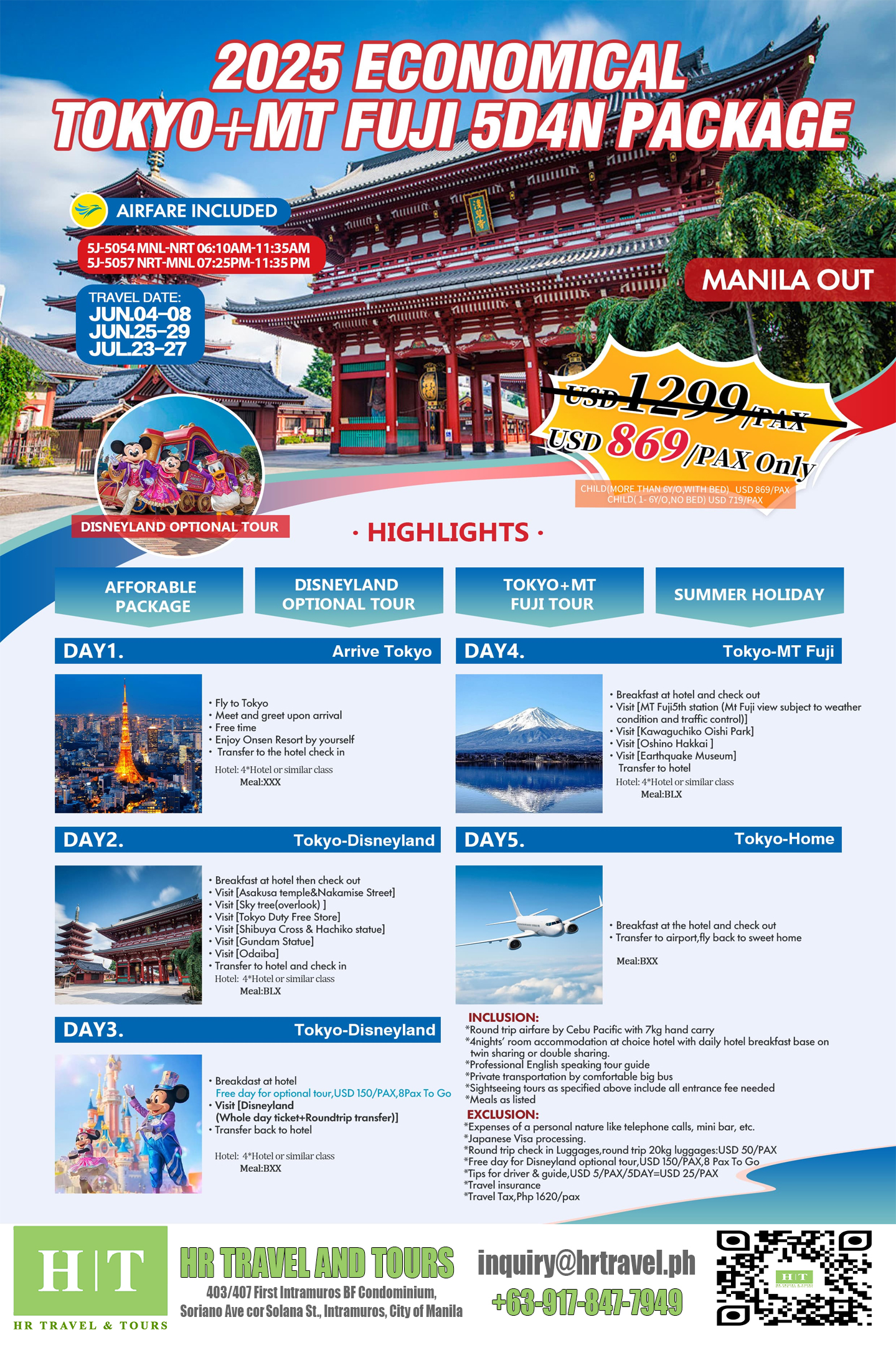 Economical Tokyo Tour $869