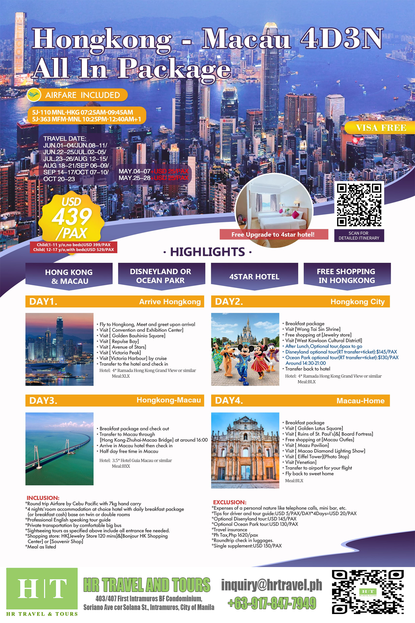 HK Macau Tour $439