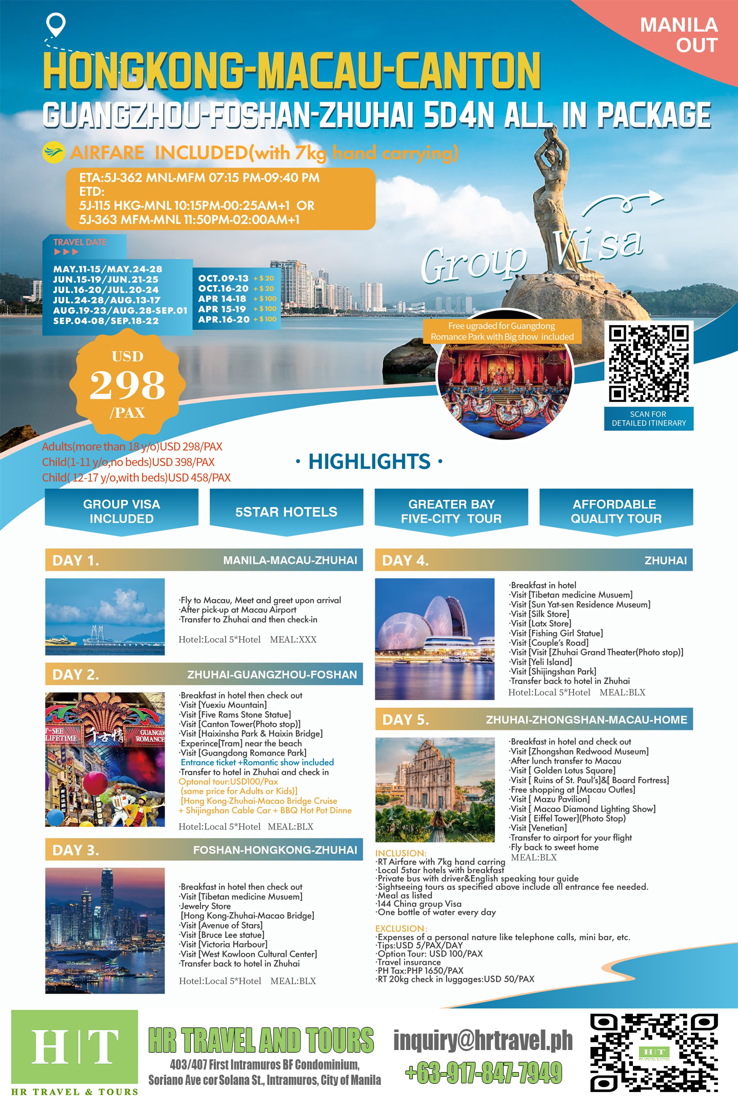HK Macau Tour $298