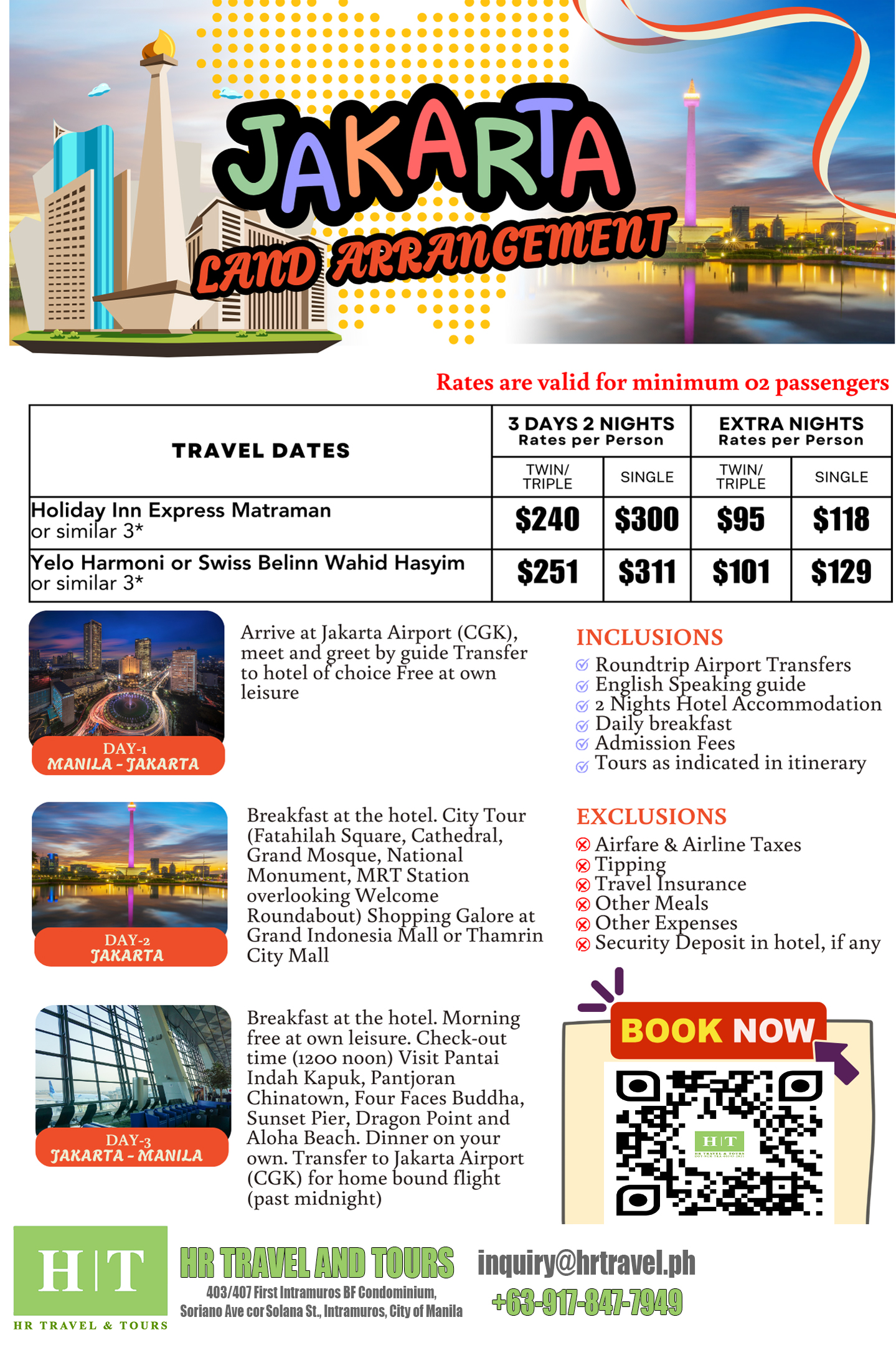 Jakarta Land Arrangement Tour