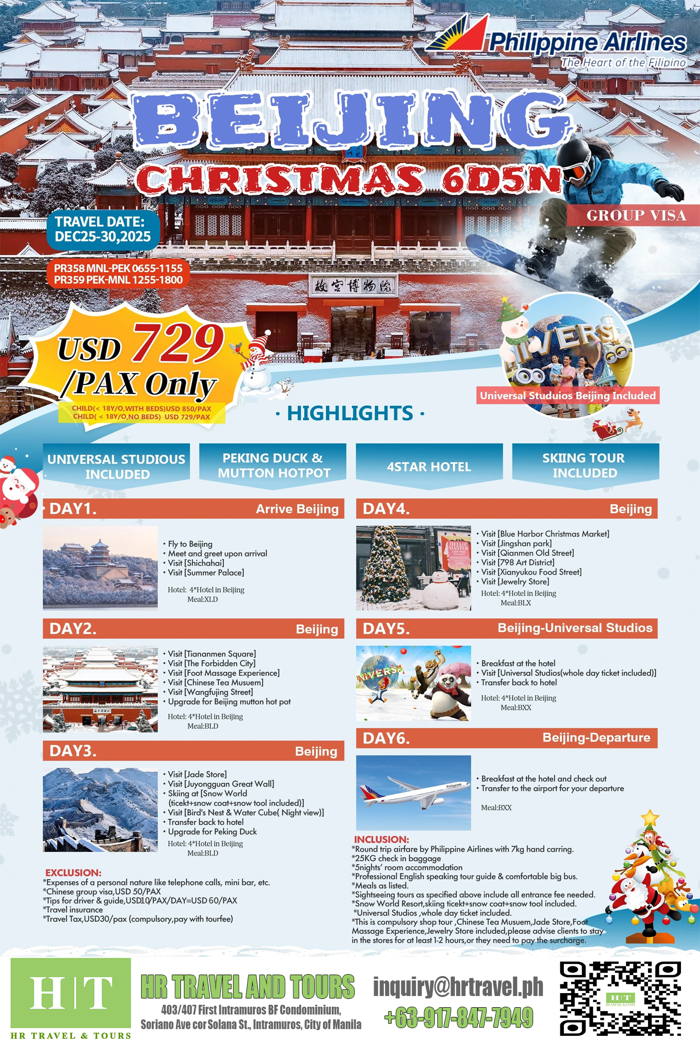 Beijing Skiing 6D5N