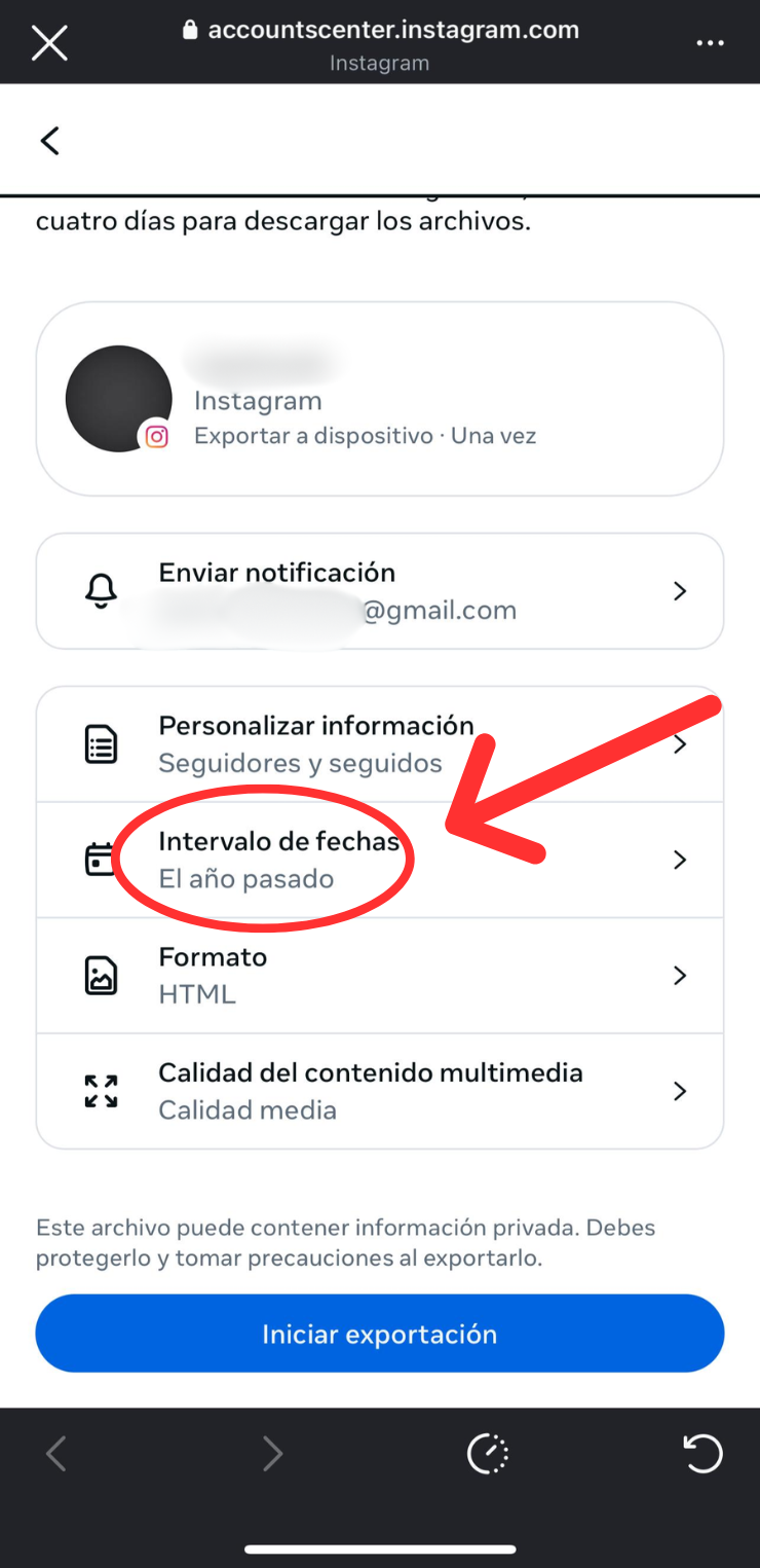 Paso 3.4 - Intervalo de fechas