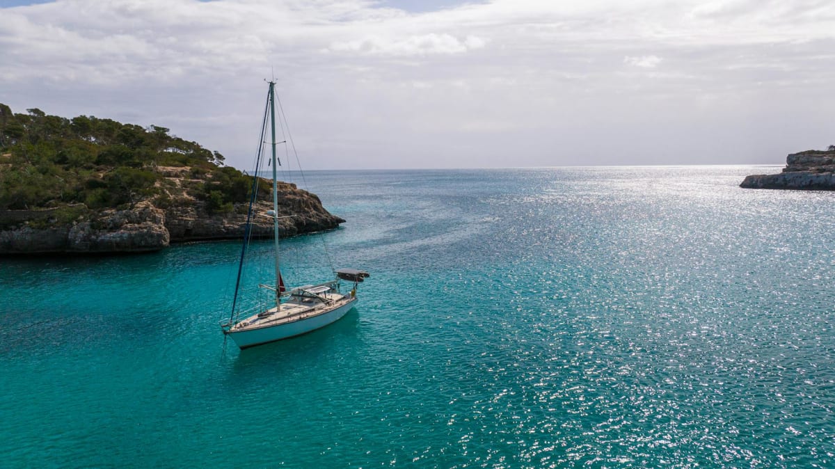 Balearic Islands Mallorca sailing boats anchorage Mediterranean