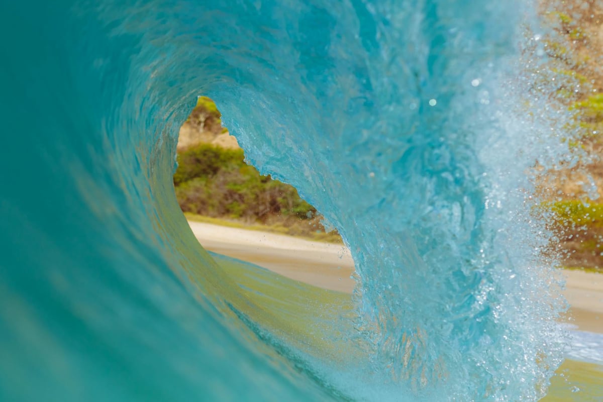 Central America Pacific coast surfing sunset barrel