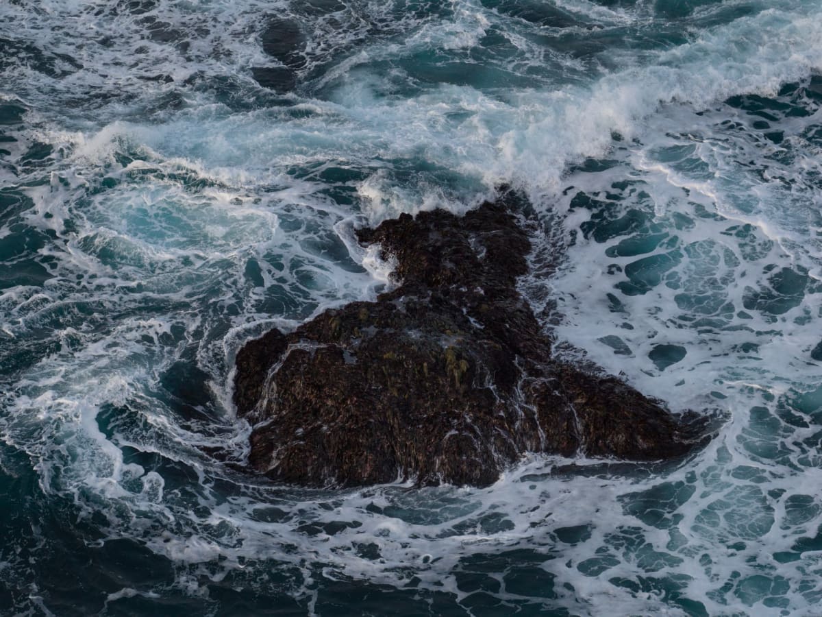 Montauk Point New York reef break left-hander aerial shorebreak