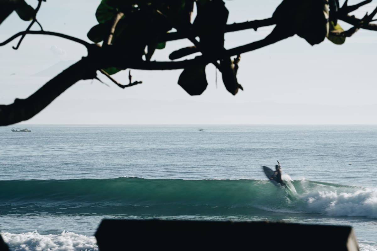 Surfer Mentawai Islands September morning glass offshore wind