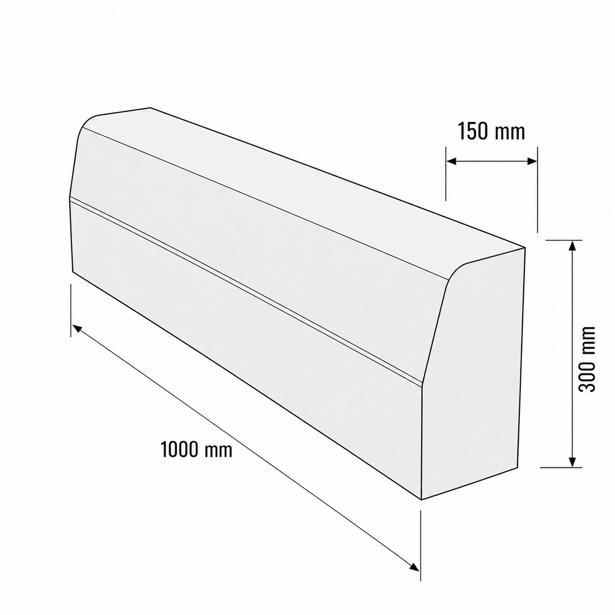 Bordură vibro-presată 150