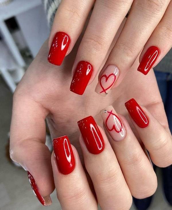 unha em gel decorada