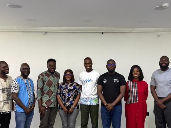 Members of the YoGSEC consortium, including SWK Ghana, together at a consortium meeting