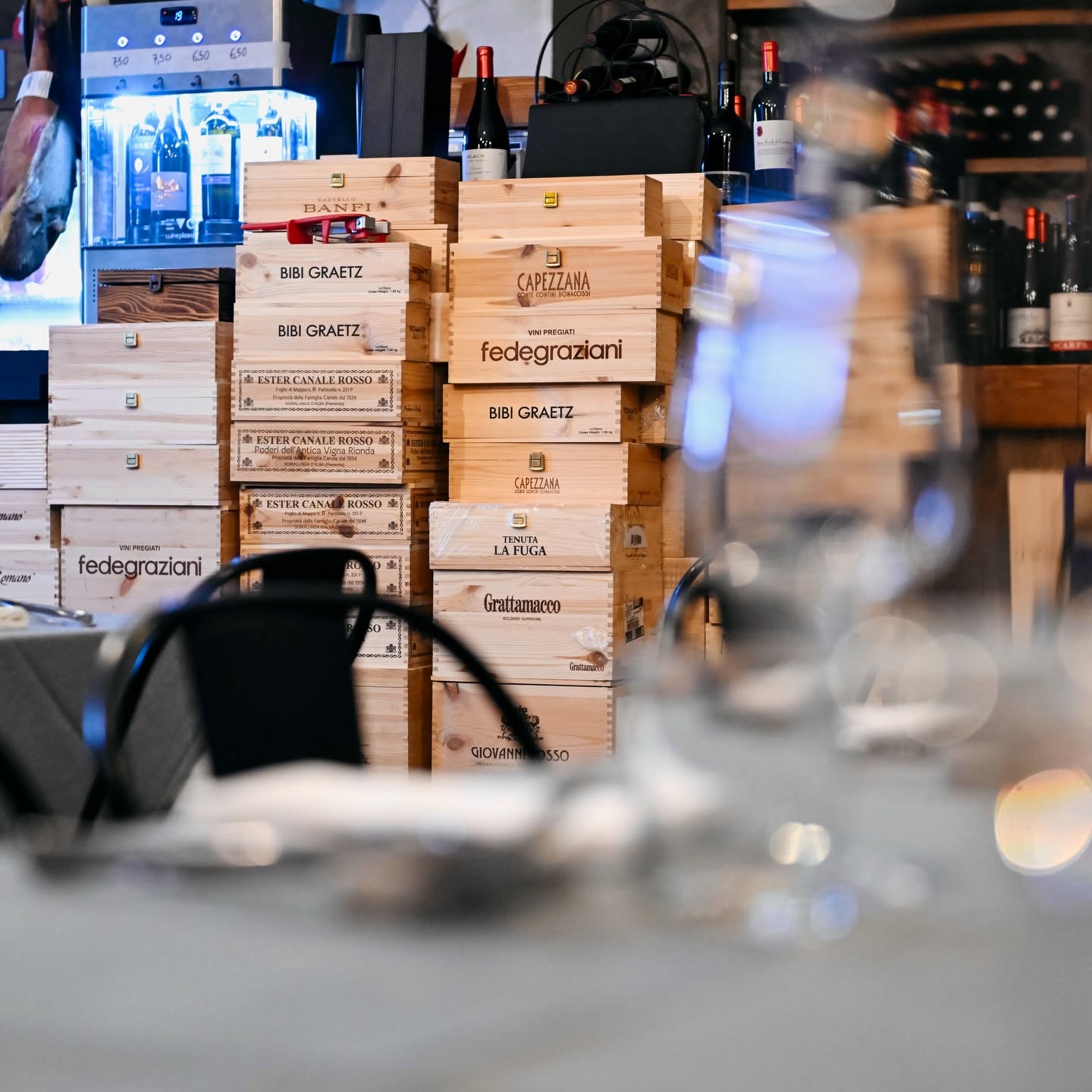 Dettaglio degli interni di UNICO Restaurant a Valmontone