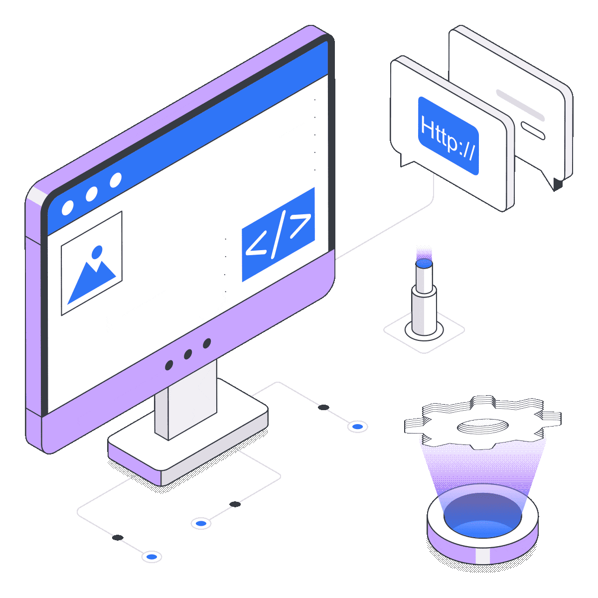 Web application penetration testing security illustration