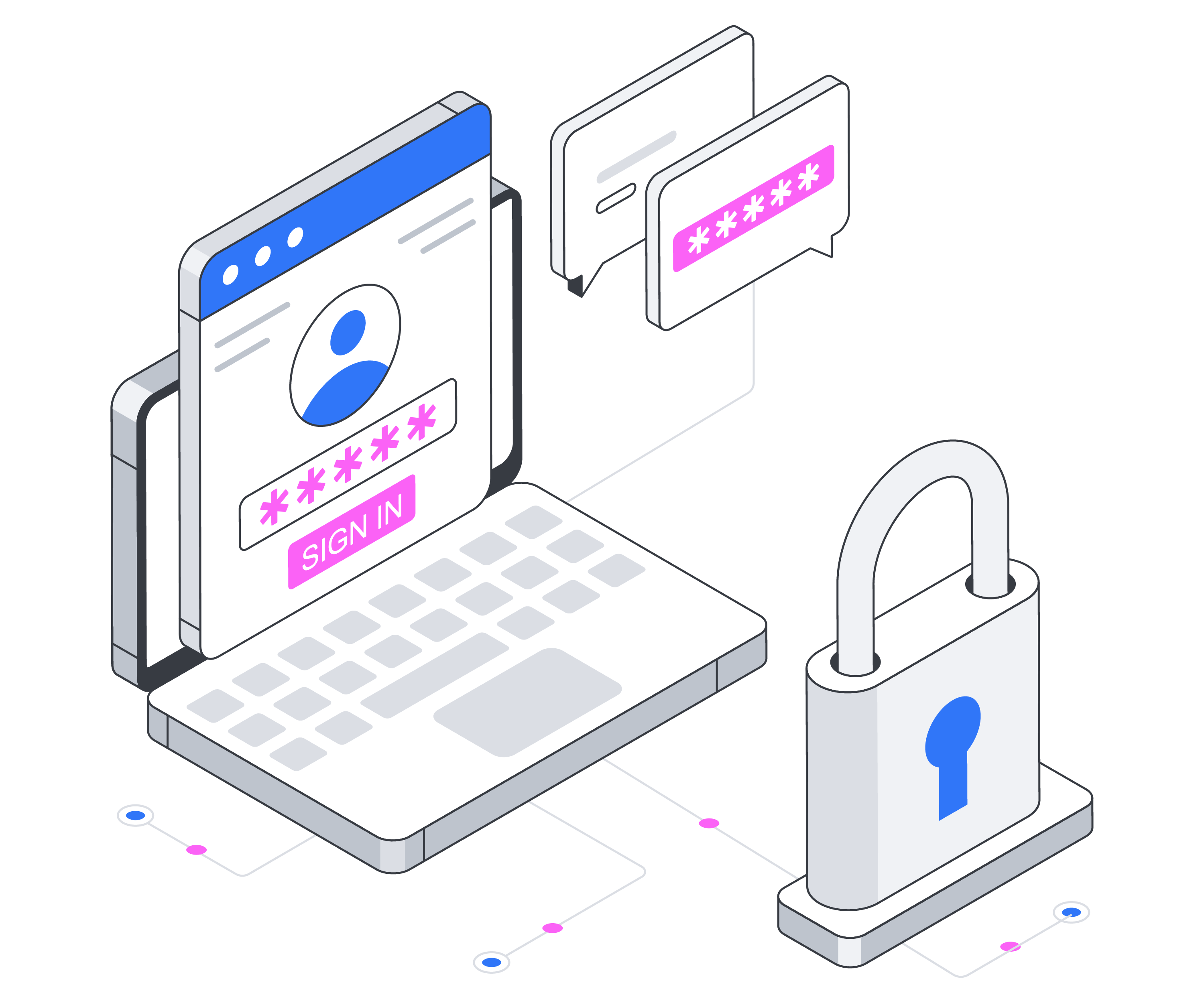 Web application penetration testing security illustration