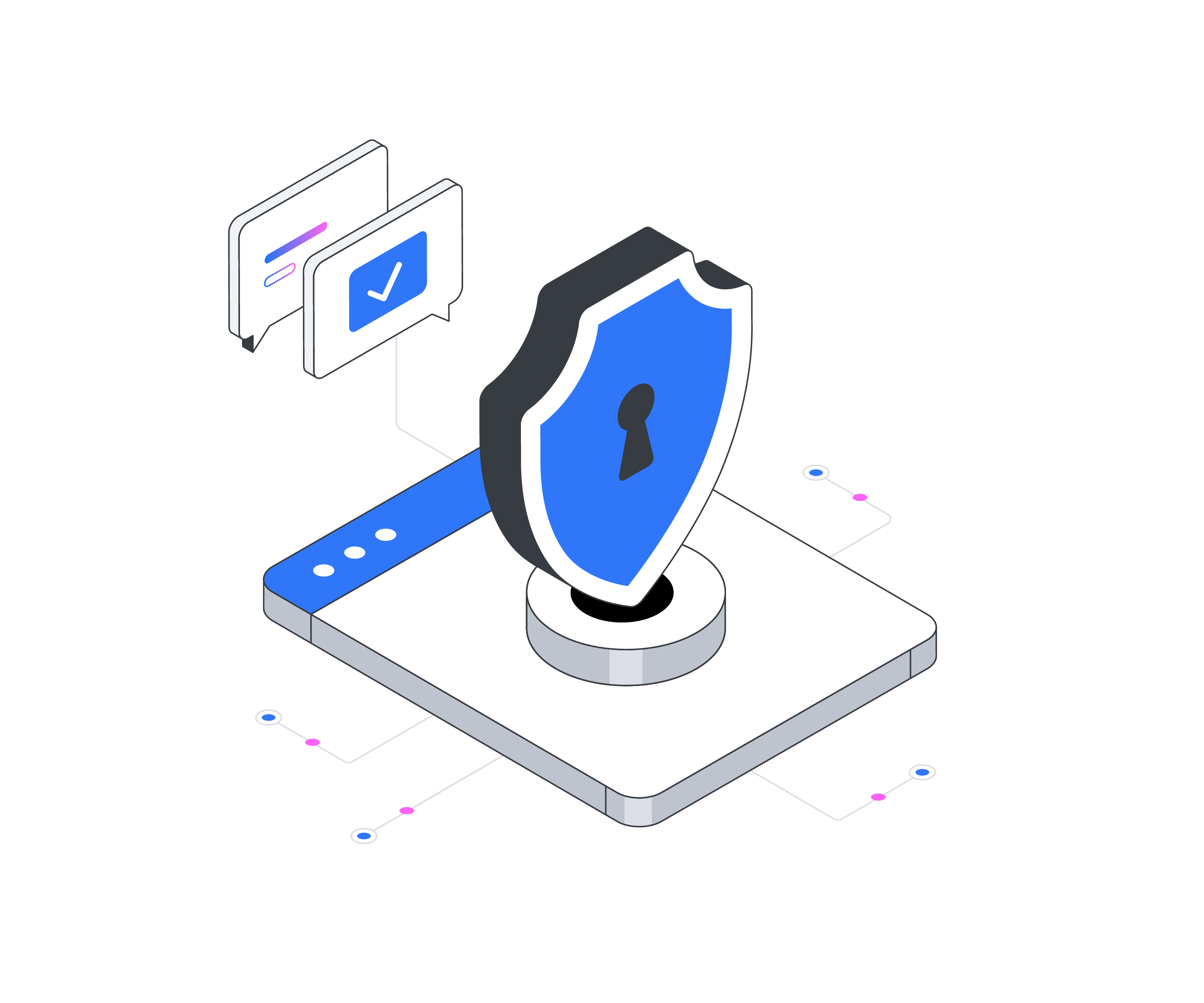 Web application penetration testing security illustration