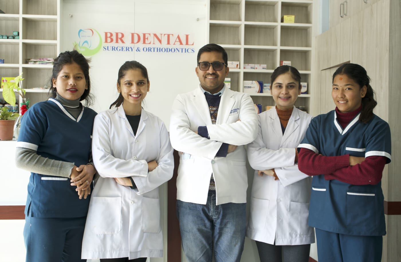 The BR Dental Hospital team at the New Road, Ghorahi clinic in Dang