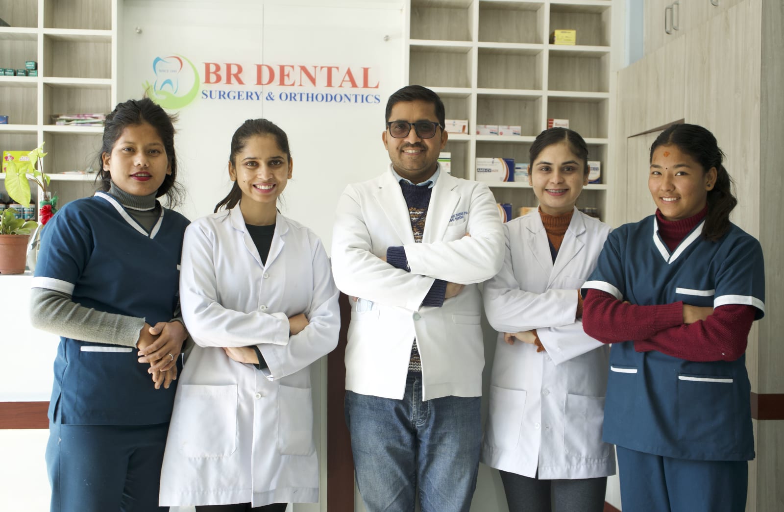 The BR Dental Hospital team at the New Road, Ghorahi clinic in Dang