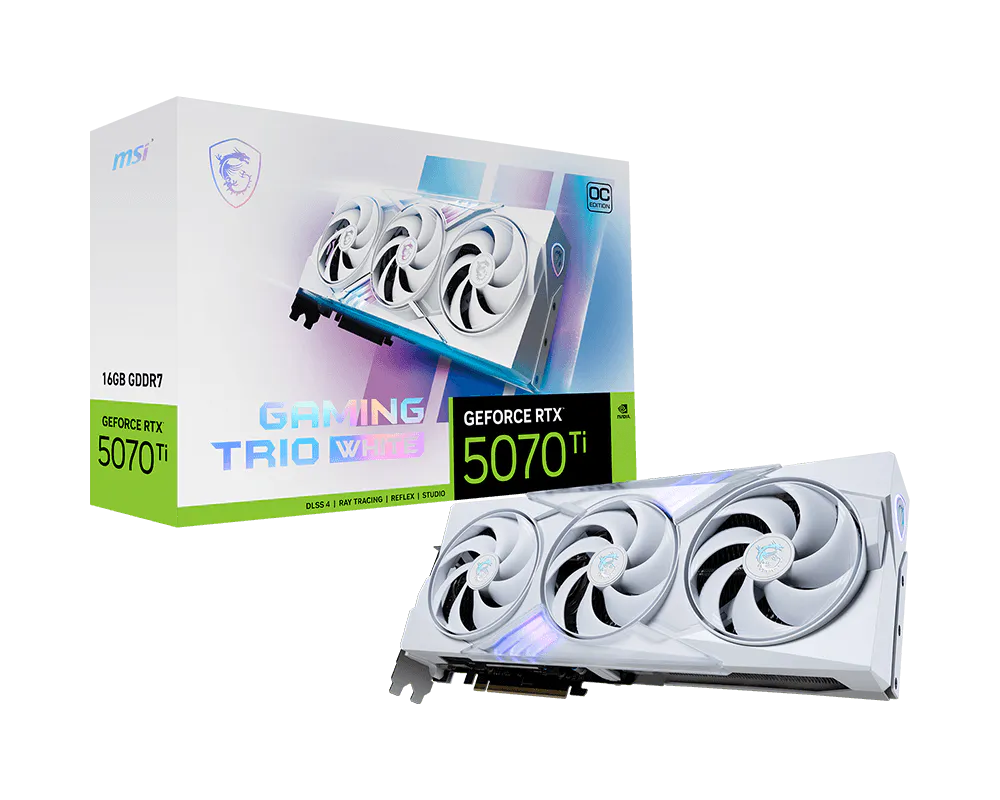 MSI RTX 5070 Ti GAMING TRIO OC 16GB WHITE