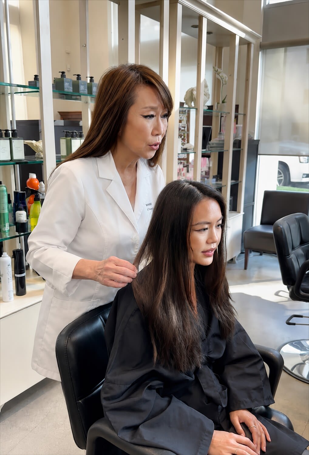 Tina Mui with her daughter and co-founder Jade Wong in the salon