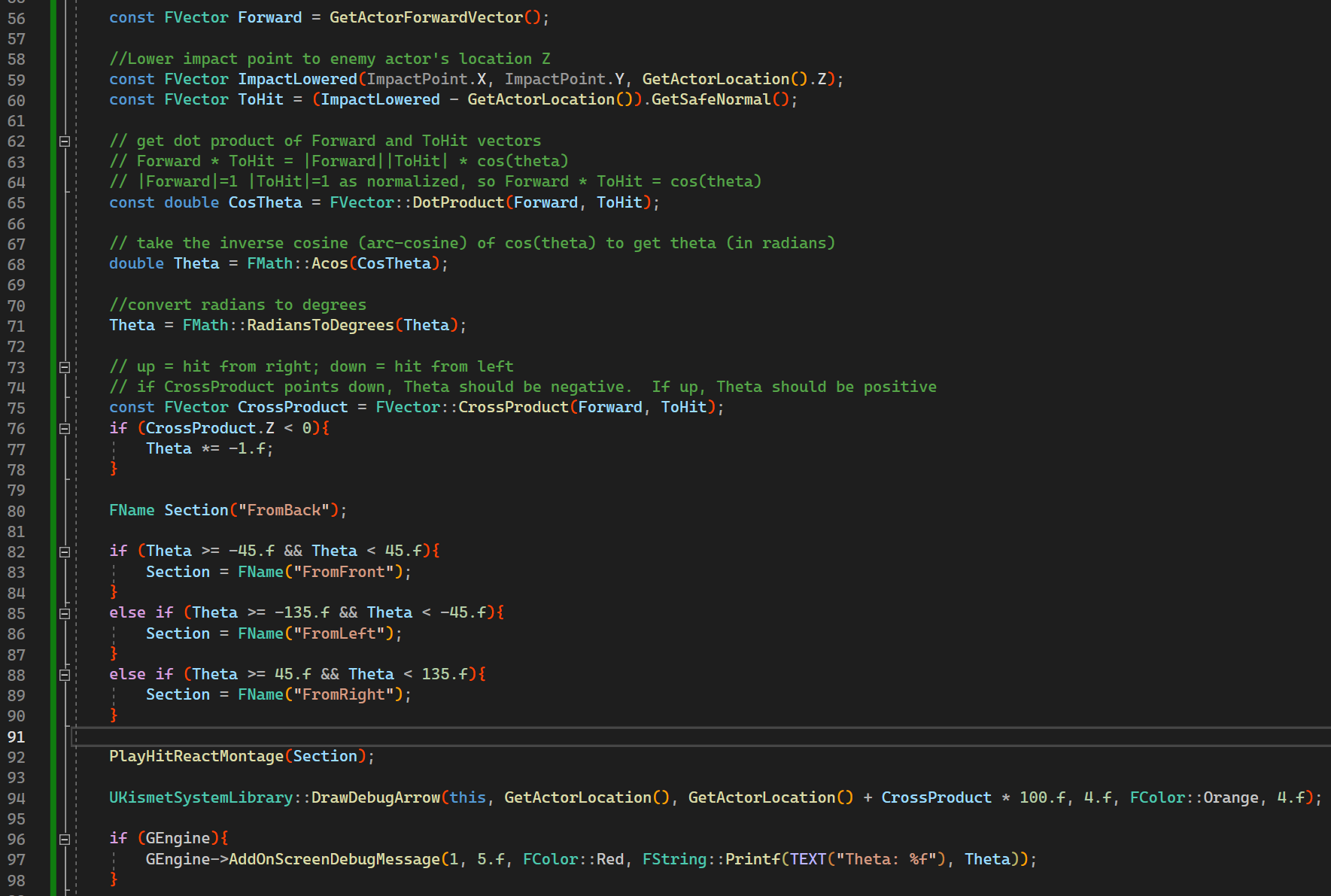 unreal_determine_hit_animation_code