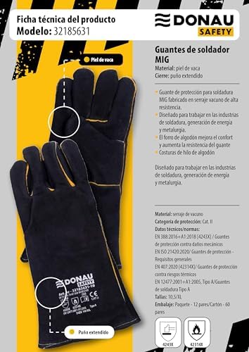 Vue 6 de Gant De Soudeur En