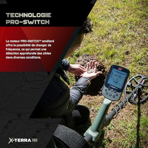 Vue 2 de Minelab Xterra Pro Ensemble