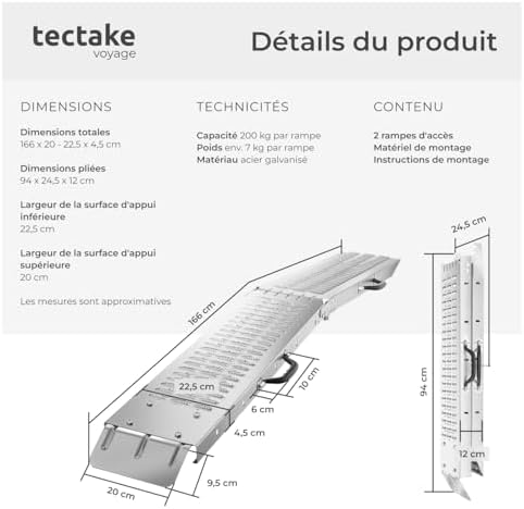 Vue 6 de Tectake Rampe Dacces