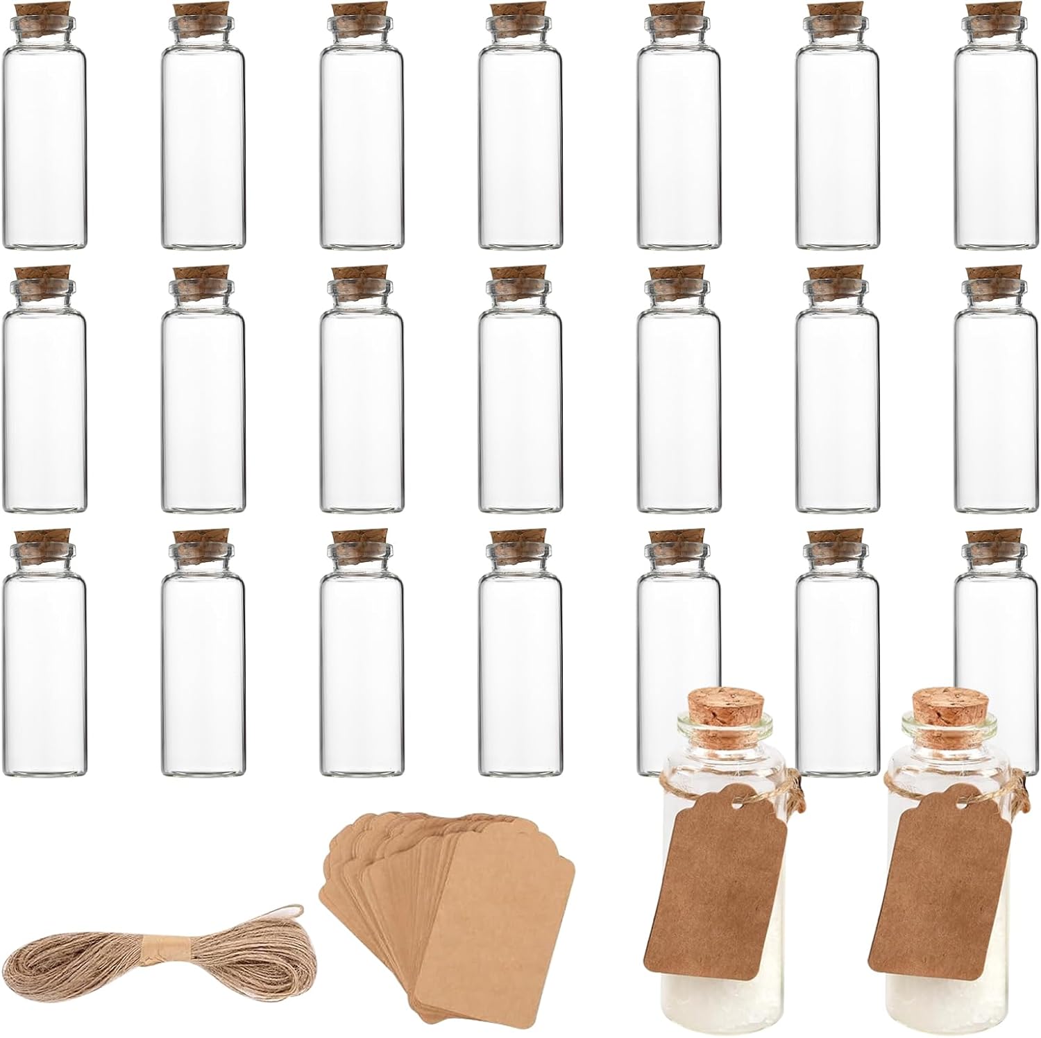 Vue 1 de Mini Bouteille En Verre