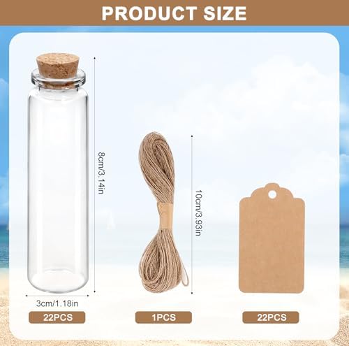 Vue 2 de Mini Bouteille En Verre