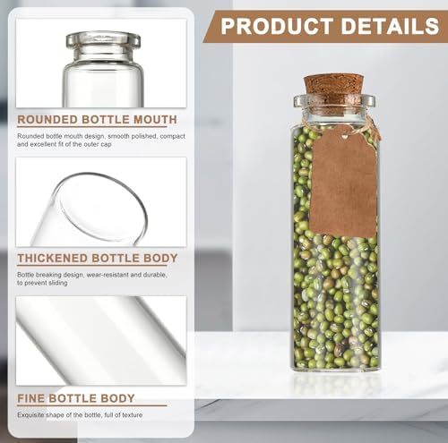 Vue 3 de Mini Bouteille En Verre