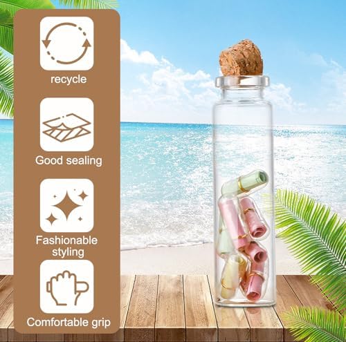 Vue 4 de Mini Bouteille En Verre