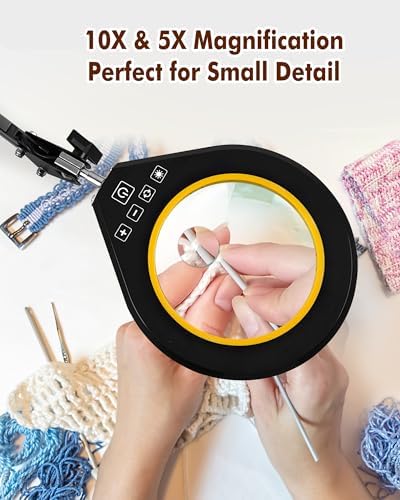 Vue 2 de Newacalox Lampe Loupe Led