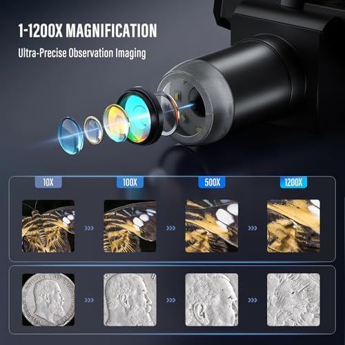 Vue 2 de Microscope Numerique Couleeur Hauteur