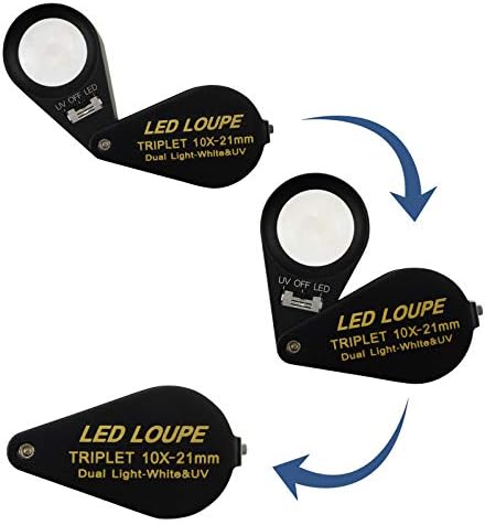 Vue 6 de Loupe Bijoux Led