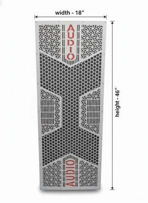Professional Double 15-Inch CNC Cut DJ Speaker Grill - Premium audio x Pattern - Buy in Patna Bihar