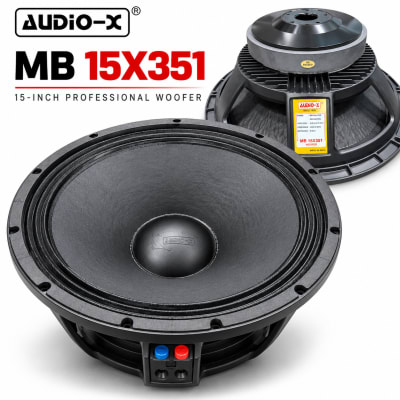 AUDIO-X MB 15X351 15 Inch Professional Woofer – 500W AES, 800W PGM, 8Ω - Kanhaiya Lal & Sons DJ Store Patna