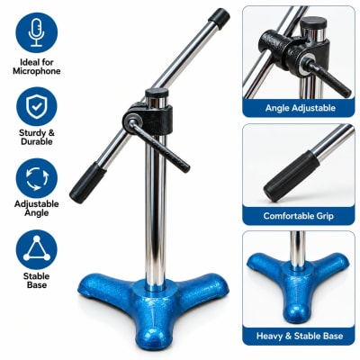KLS Audio 15 Inch Microphone Stand – Steel Mic Stand - Kanhaiya Lal & Sons DJ Store Patna