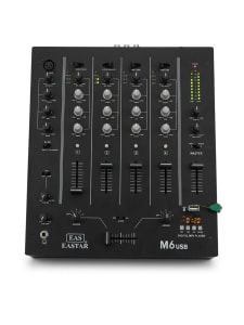 EASTAR M6 USB DJ Mixer – 4 Channel Professional Audio Mixer with USB Player & Mic Control - Buy in Patna Bihar
