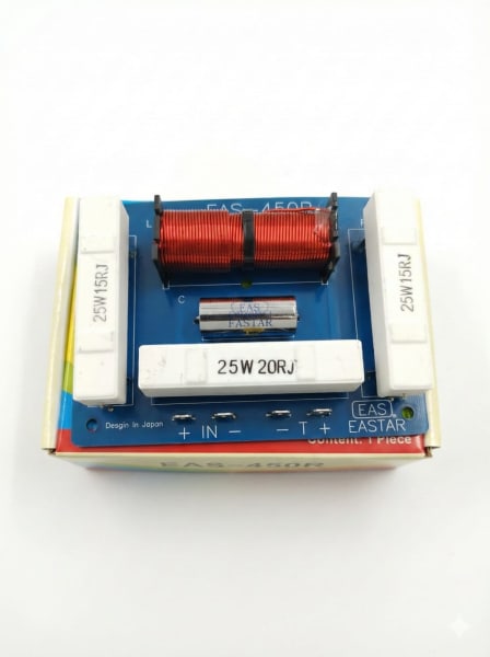 EASTAR EAS-450R Audio Crossover Network Board with PTC Protection & Heavy Duty Resistors