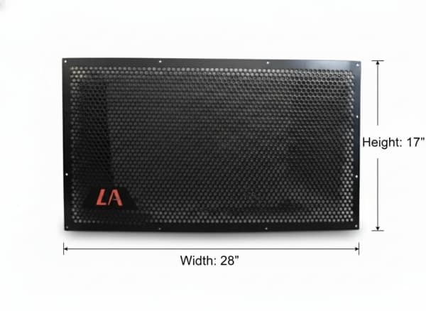 LA Style Monitor Grill / Jali with Grill Cloth for 15 Inch Speaker (28 × 17 Inch)