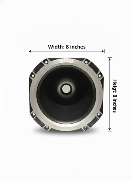 8-Inch Die-Cast Aluminum Horn Flare