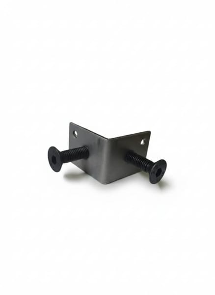 Heavy Duty Metal L-Patti Bracket with 2 Screws (8x35mm) – Reinforced Corner Connector for Speaker Box Fittings