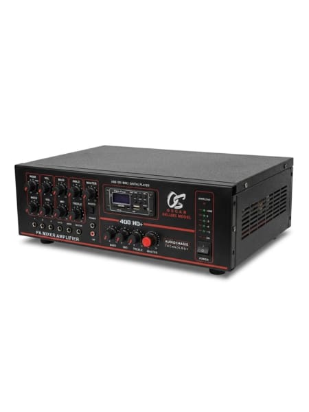 OSCAR 400 HD+ PA Mixer Amplifier with Bluetooth, USB, and Digital Player