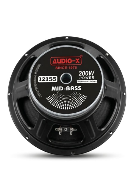 Audio-X 12155 Mid-Bass Speaker | 200W Power | 8 Ohm Professional Driver