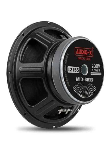 Audio-X 12155 Mid-Bass Speaker | 200W Power | 8 Ohm Professional Driver