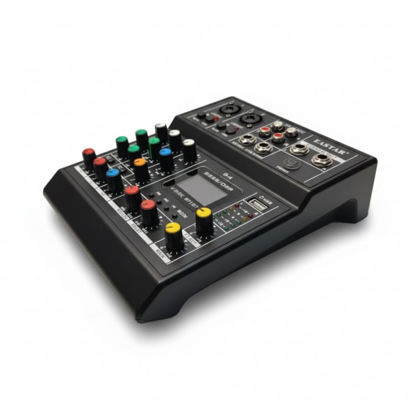 EASTAR B-4 Professional 4 Channel Audio Mixer with Bluetooth, USB & DSP Effects