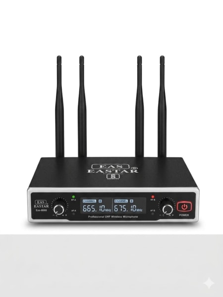 EAS Eastar EAS-5000A Dual Channel UHF Wireless Microphone System