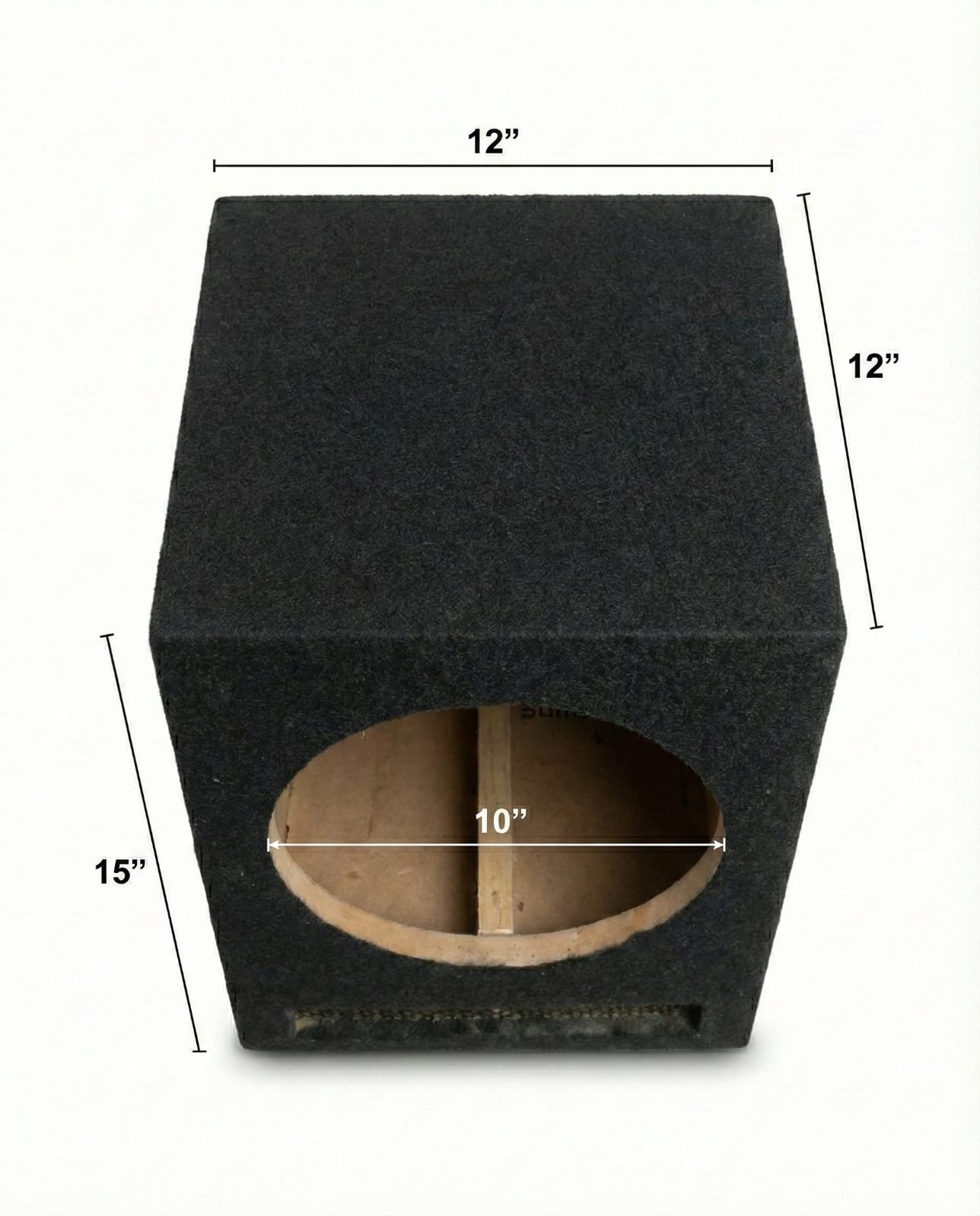 10-Inch Heavy Duty Subwoofer Box – 18mm MDF (12x12x15 Cabinet)