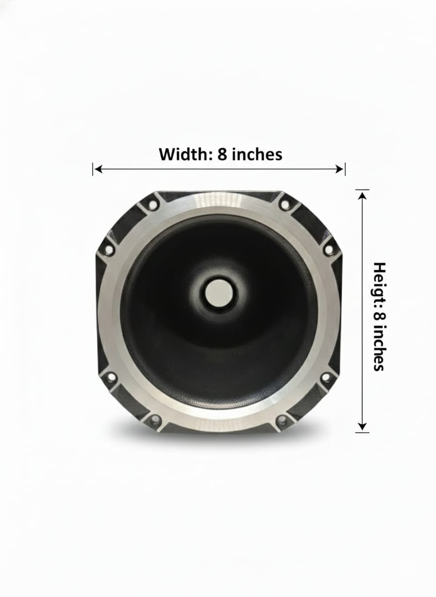 8-Inch Die-Cast Aluminum Horn Flare