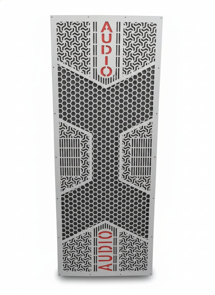 Professional Double 15-Inch CNC Cut DJ Speaker Grill - Premium audio x Pattern