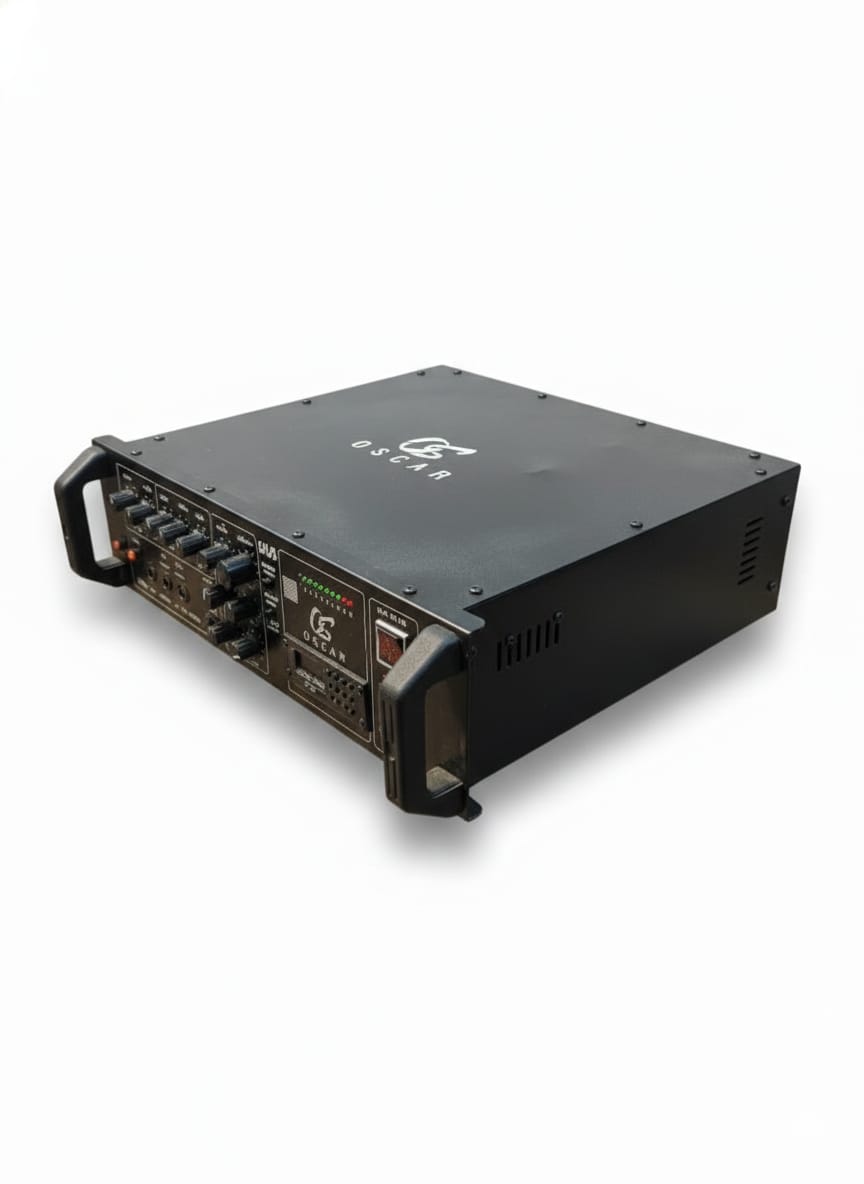 OSCAR 606 Watt Digital PA Amplifier with 6 Mic Inputs, Bluetooth, USB & Echo